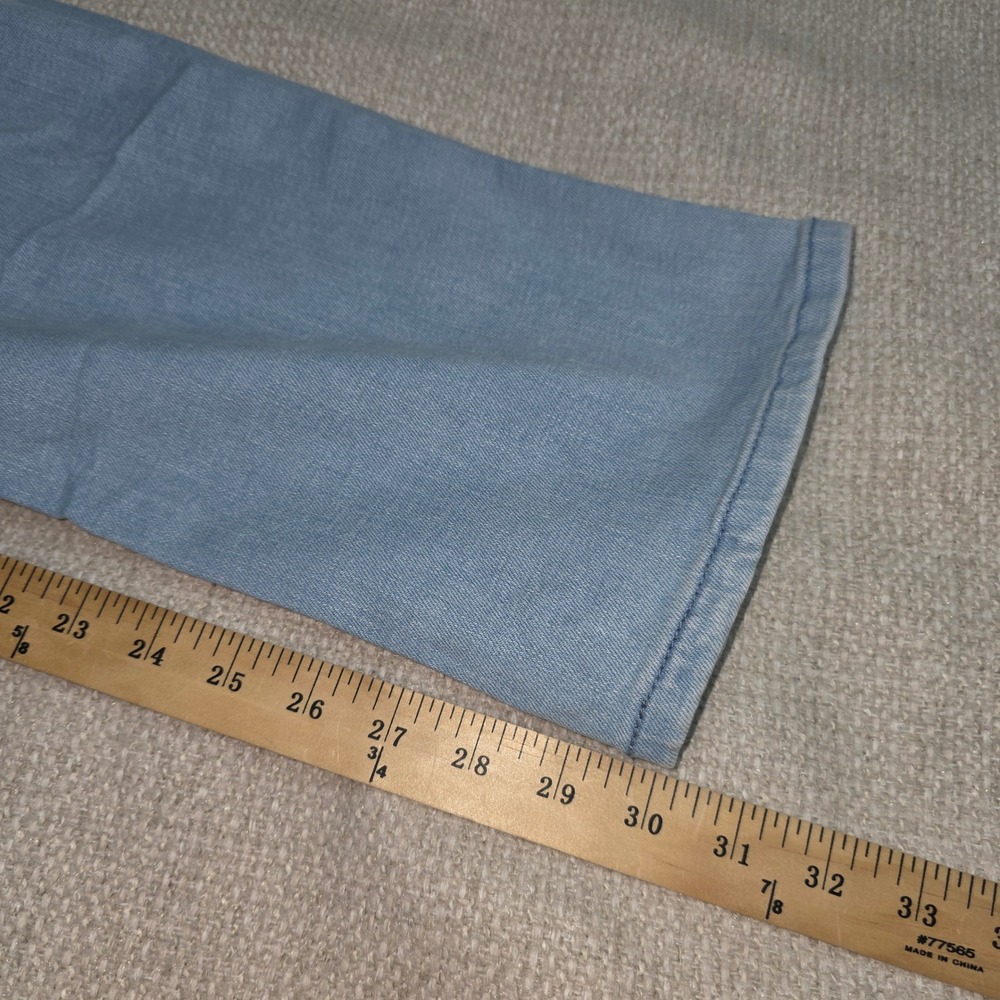 Hollister Mens Slim Straight Advanced Stretch Distressed Light Wash Jeans 32x32 - Picture 11 of 12
